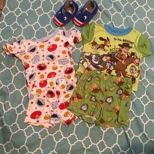 PJs 2t and house shoes